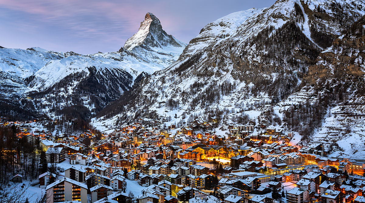 Switzerland Winter Wonderland Train Journey
